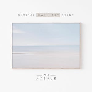 Ocean Landscape Print | Printable Beach Photography | Instant Download