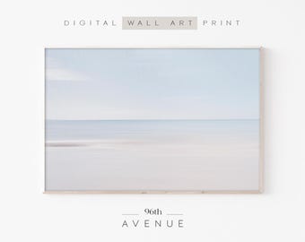 Ocean Landscape Print | Printable Beach Photography | Instant Download