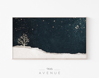 Samsung Frame Tv Art Christmas | Winter Landscape Art | Christmas Frame Tv | Christmas Artwork | Digital Art For Tv | Holiday Frame Tv Art