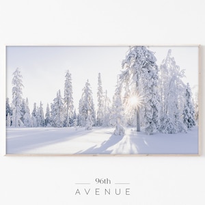 Samsung Frame TV Art Christmas | Winter Dawn | Instant Download | Winter | Christmas | Snow | Frame TV Art |Samsung Art TV |Digital Download