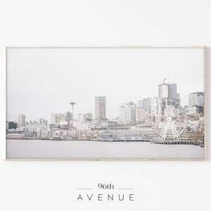 Seattle Cityscape Digital Frame Tv Art