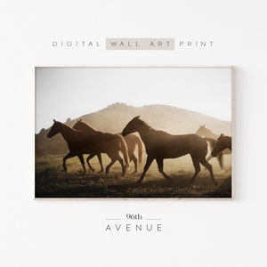 Horse Wall Art | Printable Farmhouse Wall Art | Digital Download