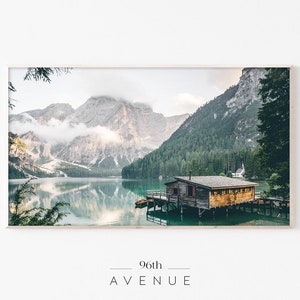 Samsung Frame TV Art | Mountain Lake Art For Frame TV | Travel Digital Art