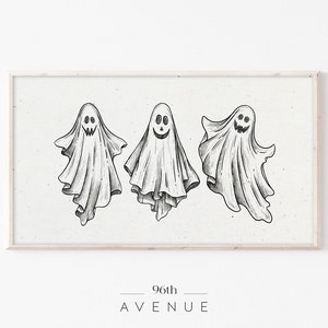 Samsung Frame TV Art | Cute Halloween Ghosts Digital TV Art | Instant Download