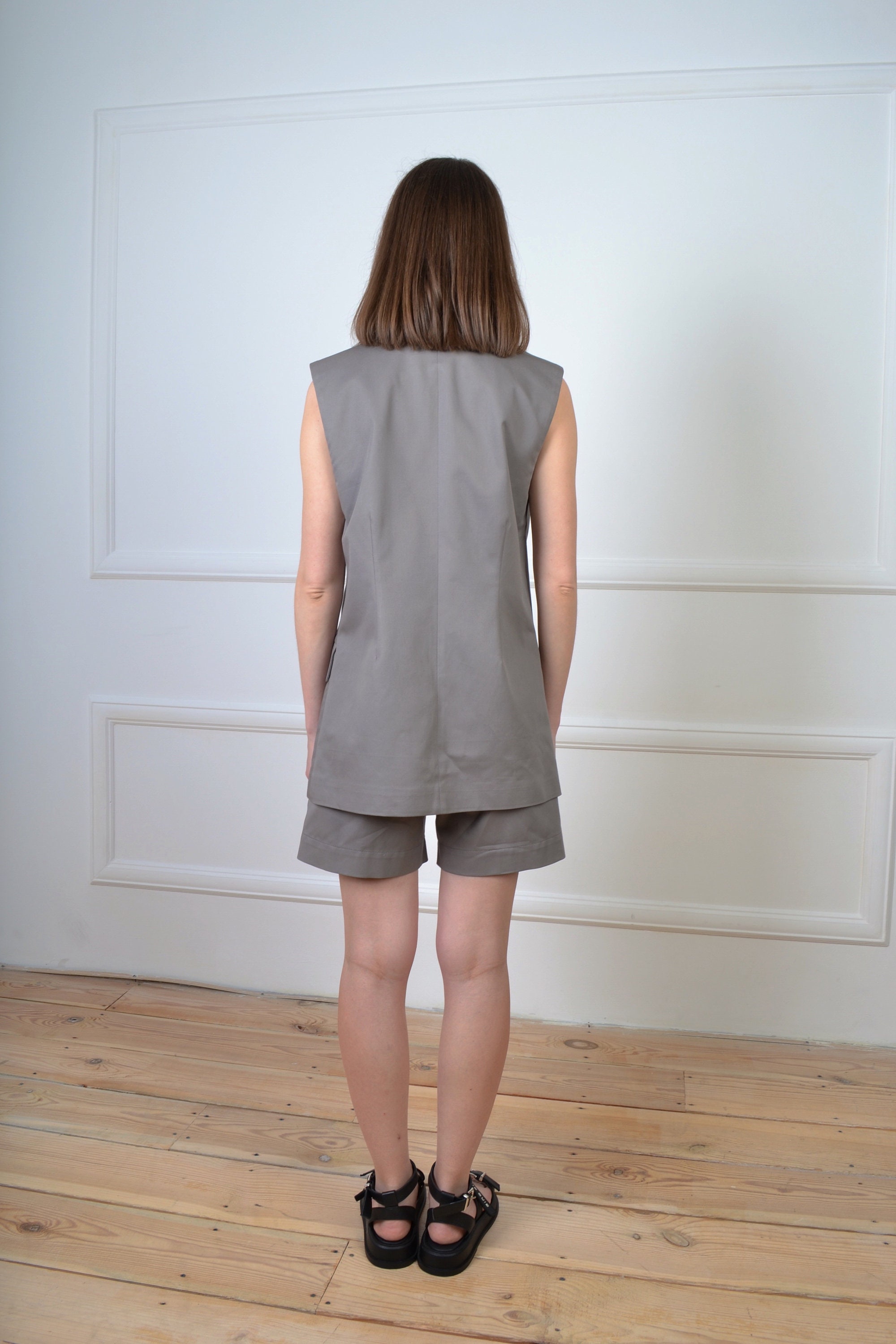 Traje de 2 piezas para mujer conjunto de chaleco y pantalón - Etsy España