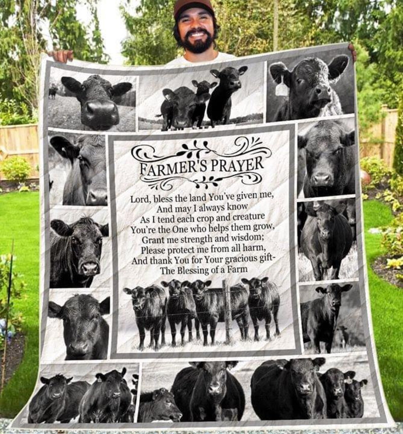 A Farmers Prayer Ver5 Quilt Blanket Bedding Family Gift For Etsy
