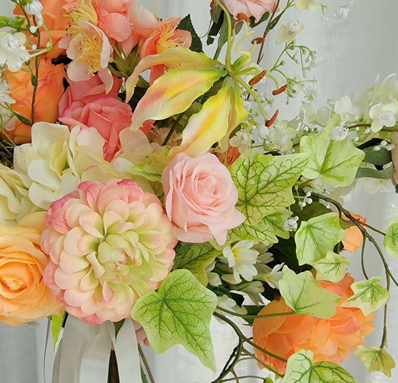 Premium Silk Flower Bouquet Bridal Bouquet Forever Flower Etsy