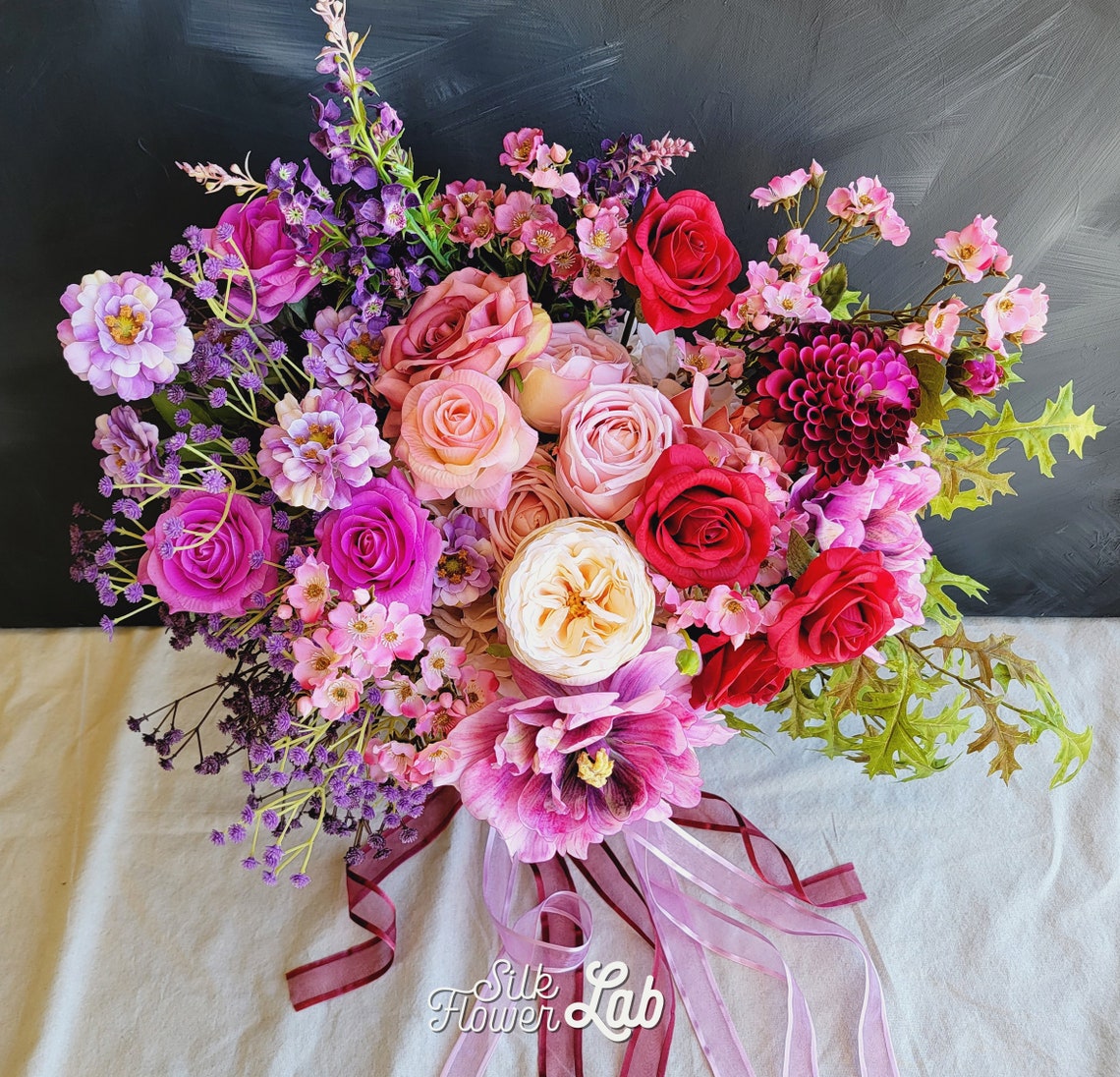 Real Touch Red Rose Bouquet Silk Red Rose Bouquet Faux Etsy