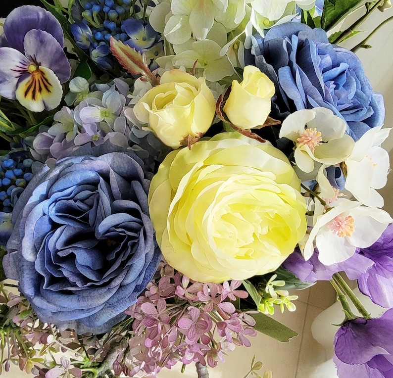 Premium Silk Flower Bouquet Bridal Bouquet Forever Flower Etsy