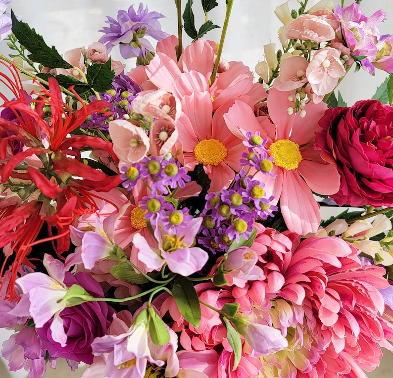 Premium Silk Flower Bouquet Bridal Bouquet Forever Flower Etsy