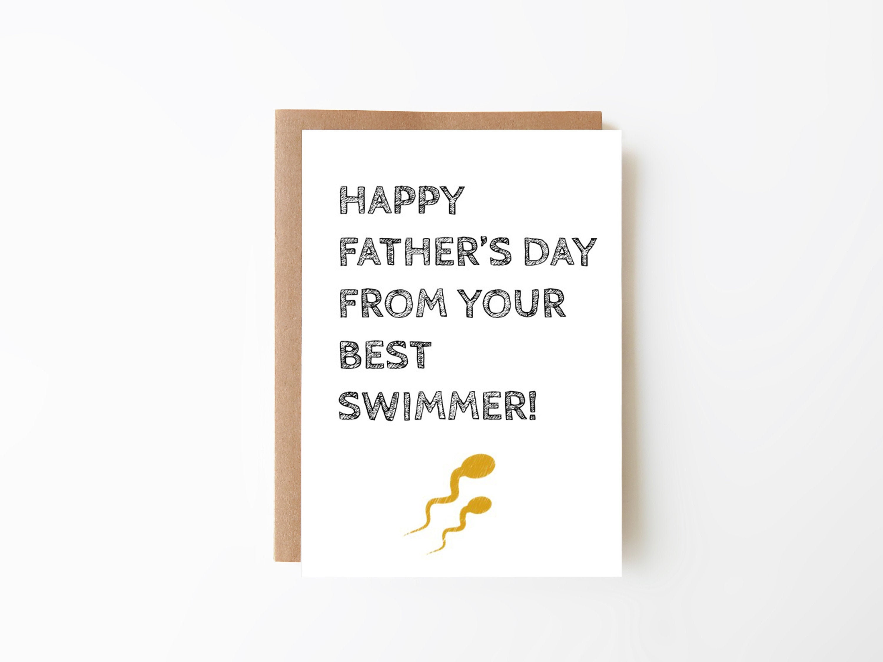 happy father s day from your best swimmer funny etsy