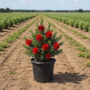 Dwarf Bottlebrush Plant: Callistemon 'Little John' - 1 Gallon Blooming Shrub