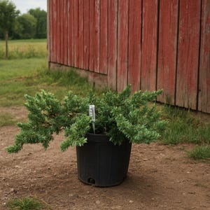 Blue Pacific Juniper Ground Cover: 1 Gallon Potted Plant