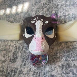 Cow themed Dinomask // Dinomask fursuit