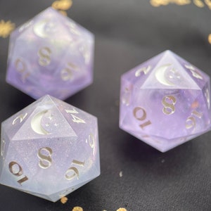 Tanzanita // Dados de resina // Single D20 o Star pip D6 // RPGdice //DnD dice