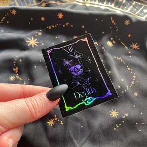 Tarotkarte Tod || Holographische Sticker || Vinyl Aufkleber Sticker