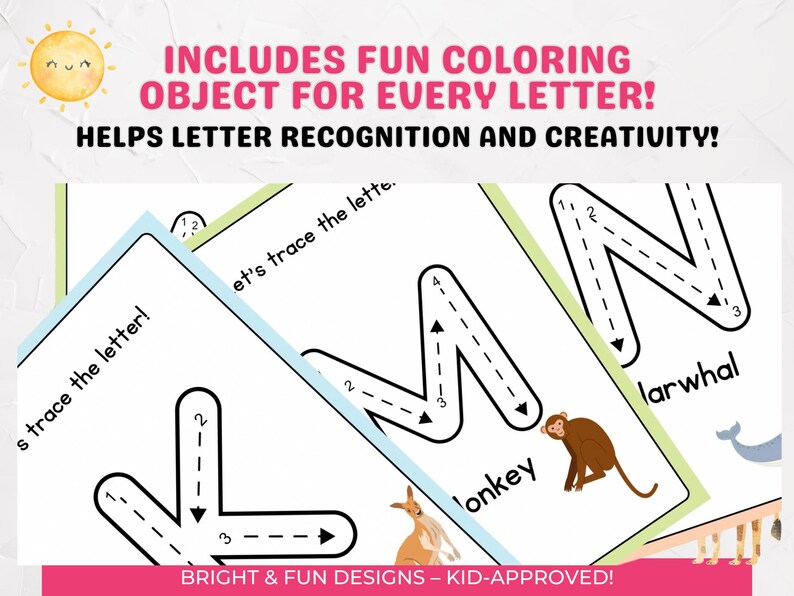 Letter of the Week Worksheets Printable | Preschool Alphabet Busy Book ...