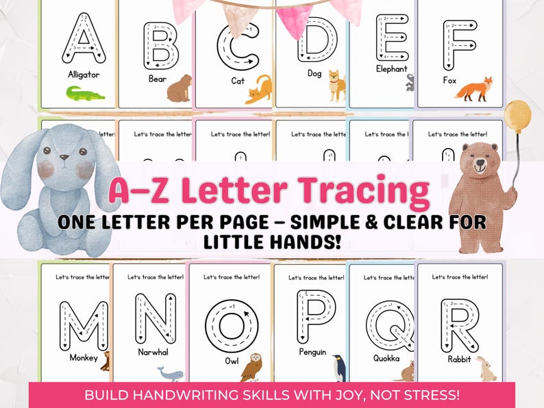 Letter of the Week Worksheets Printable | Preschool Alphabet Busy Book ...