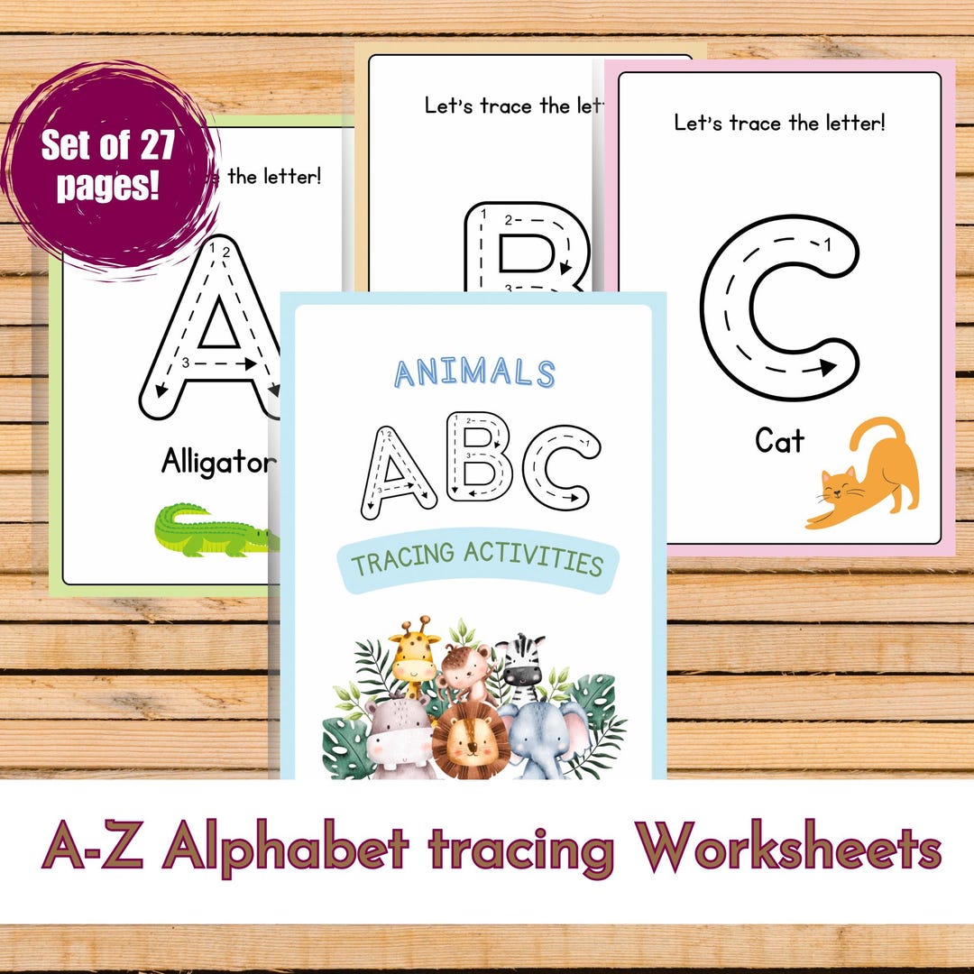 Letter of the Week Worksheets Printable, Alphabet Busy Book, Learning ...