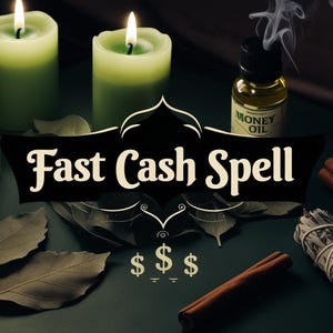 Fast Cash Money Spell Ritual for Abundance & Wealth | Money blessing candle | Money spell