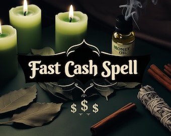 Fast Cash Money Spell Ritual for Abundance & Wealth | Money blessing candle | Money spell
