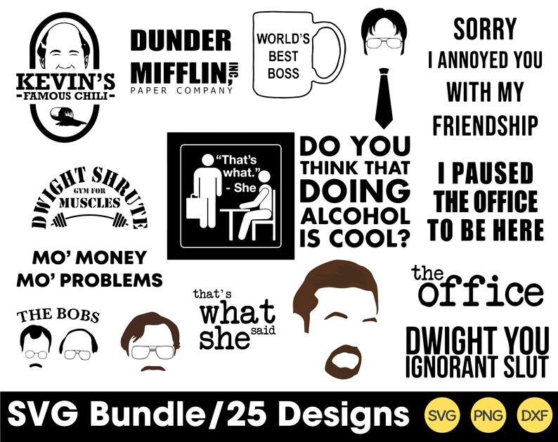 Download The Office SVG Bundle Dunder Mifflin Svg Dwight Schrute ...