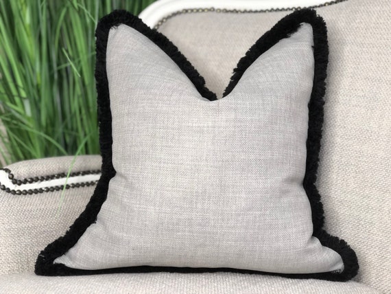 Black white gray throw pillows sale