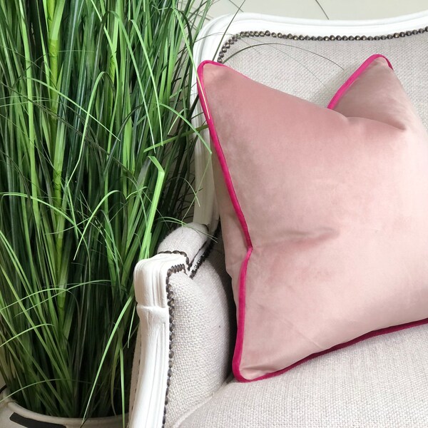 Pink Velvet Pillows Etsy
