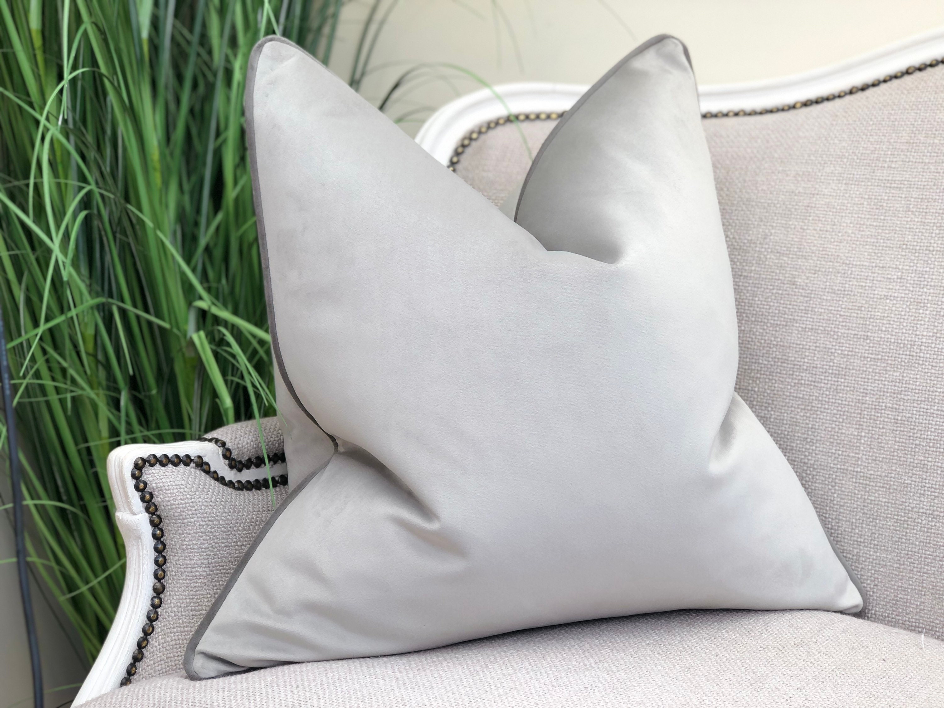 Pale grey cheap cushions