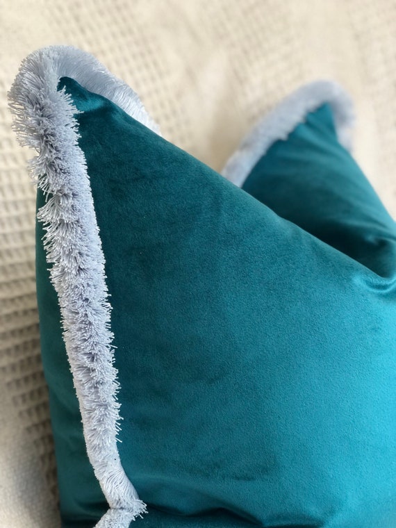 Teal and silver pillows new arrivals