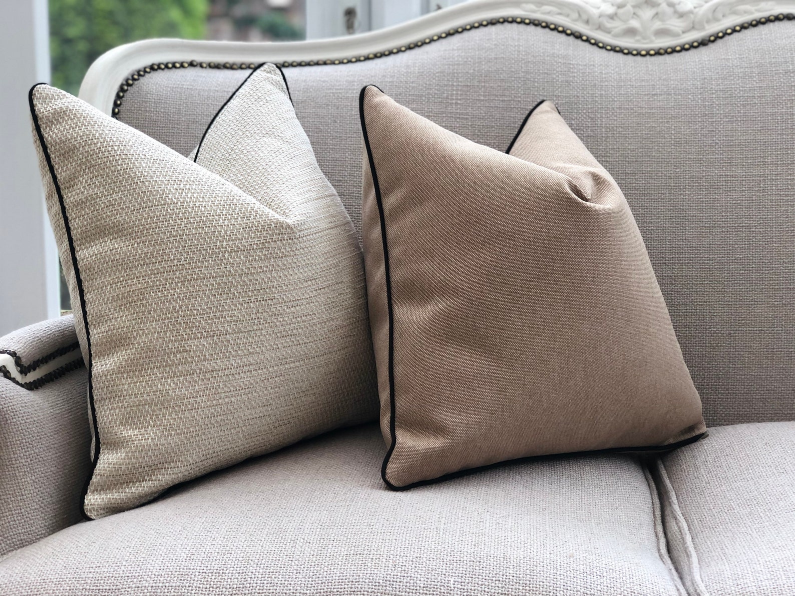 Neutral Cushion Cover. Neutral Home Decor Beige/brown Pillow Etsy