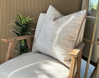 Dark Ivory Cream Cushion Cover: Bespoke, Luxury Throw Pillow Cover | ALABASTER