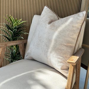Dark Ivory Cream Cushion Cover: Bespoke, Luxury Throw Pillow Cover | ALABASTER