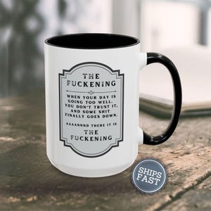 Parenting Chaos Mug – Funny Coffee Cup for Mom – Family Humor – Sarcastic Coffee Mug  Rude Funny Gift Gag Gift for Adults  Funny Coffee Mugs