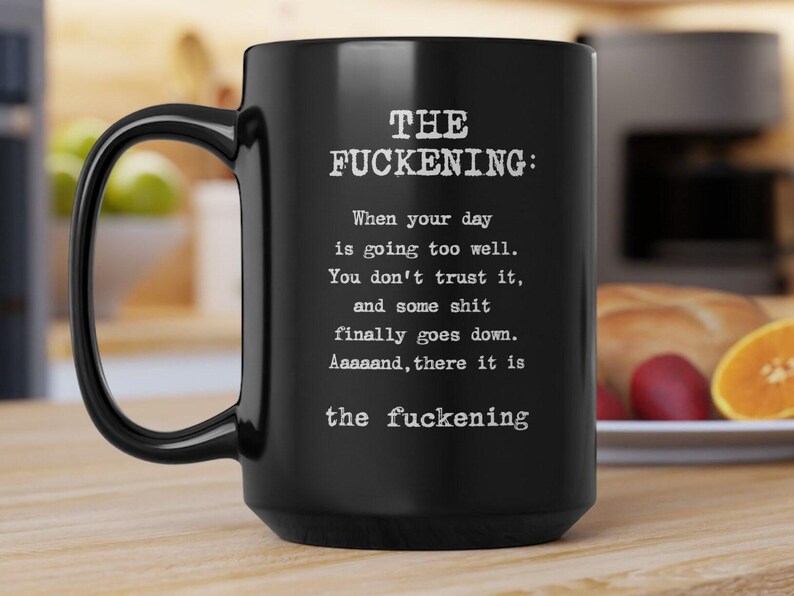 Funny Dark Humor Mug Funny Coffee Mug Sarcastic Mug Existential Dread Funny Mugs for Women Adult Humor Mug Offensive Funny Mug Black Gift image 2
