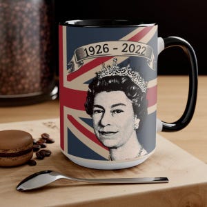 In loving memory of Queen Elizabeth II | Queen Elizabeth Mug | Queen Elizabeth Memorabilia Queen Elizabeth II gift for royal watcher fan