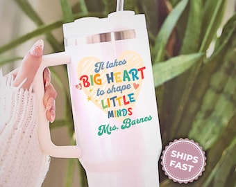 Personalized Teacher Tumbler Cute Teacher Gift Custom Daycare Teacher Gift Preschool Teacher Appreciation Tumbler Custom Name Teacher Cup