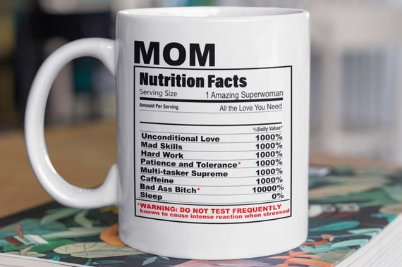 Wife Nutrition Facts Mother's Day Gifts For Mom Mug 11 Oz - The