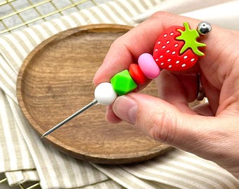 Morango - Ferramenta para escrever biscoitos - Agulha de glacê real - Decoração de biscoitos, macarons, glacê - Acessórios de panificação para padeiros e padeiros amadores