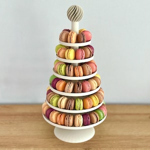 Macaron tiered stand, light grey - 6 tiers - a highlight on your dessert table, at parties, weddings, birthdays, cake buffets, macaron tower