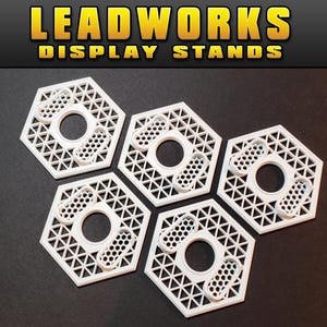 Lot de 5 supports pour clones Major Matt Mason Leadworks, blanc (figurines non incluses)