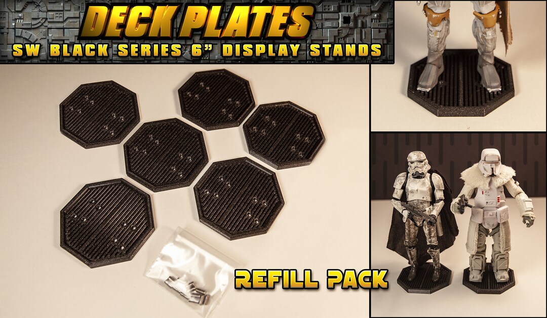 Action Figure Display Stands, Refill Pack, 1/12 STAR WARS Black Series