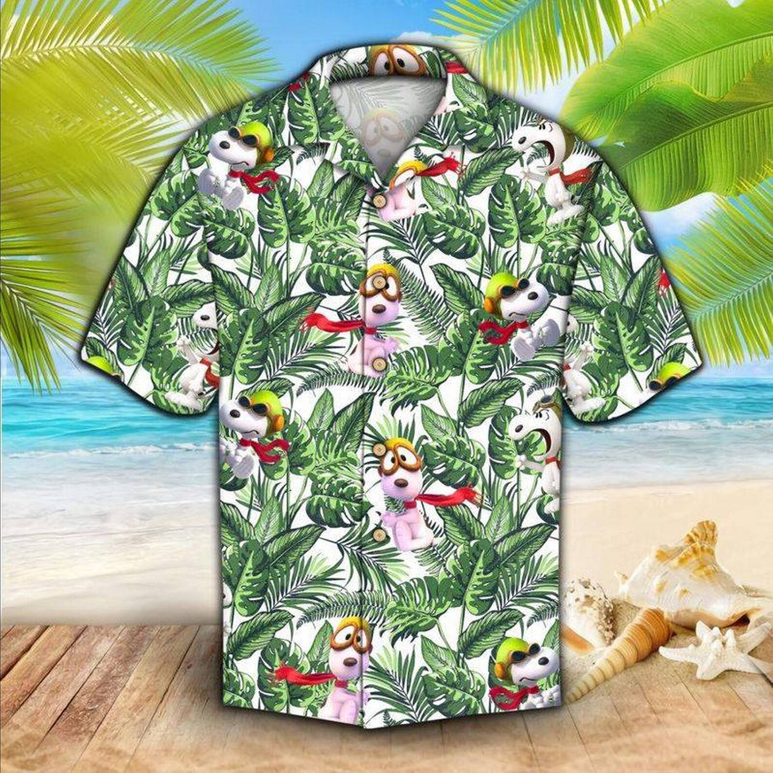 Snoopy-The-Peanuts Hawaiian Art Hawaiian shirt Snno-py | Etsy