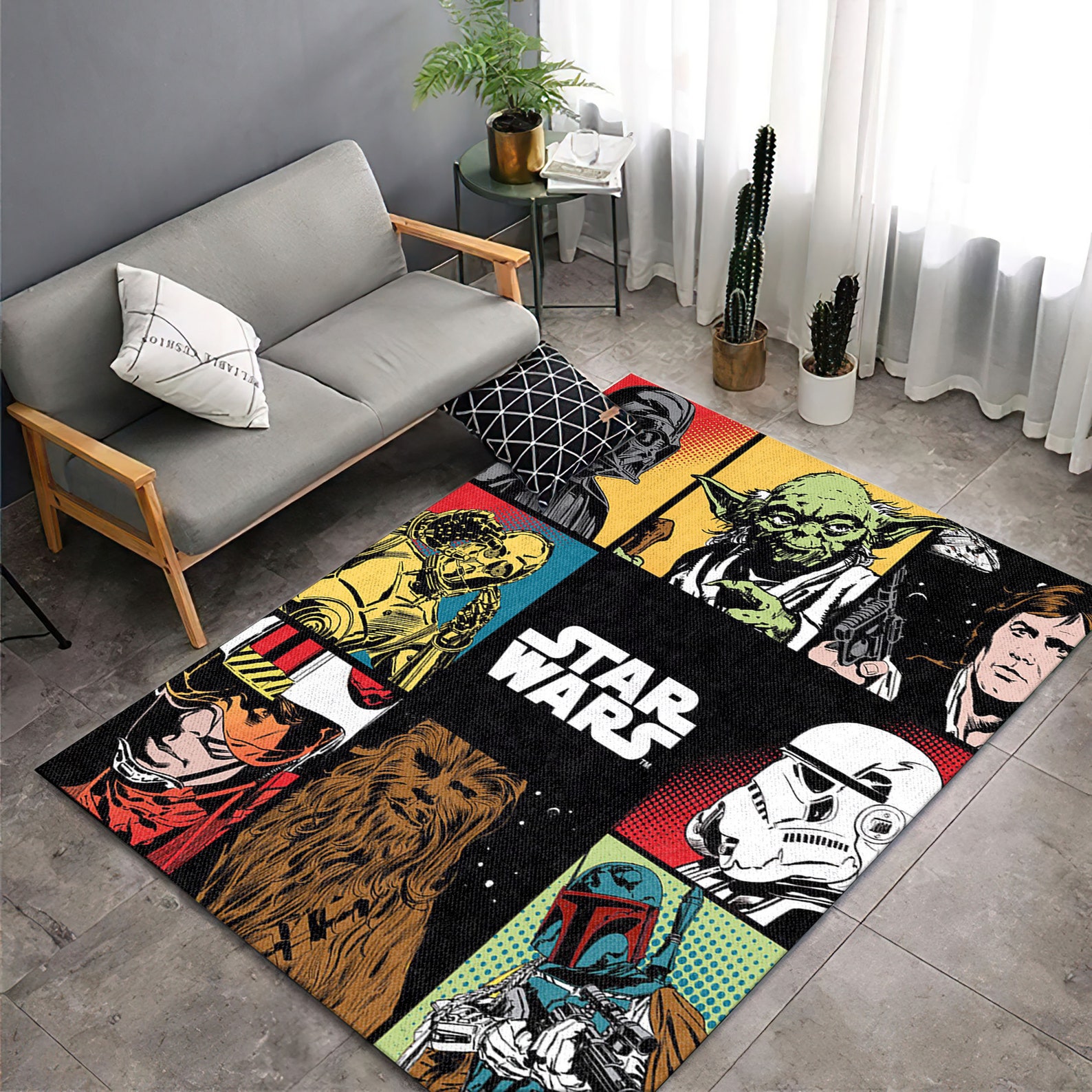 Star Wars Rug Star Wars Movie Area Rugs Gift For Fan Star Etsy