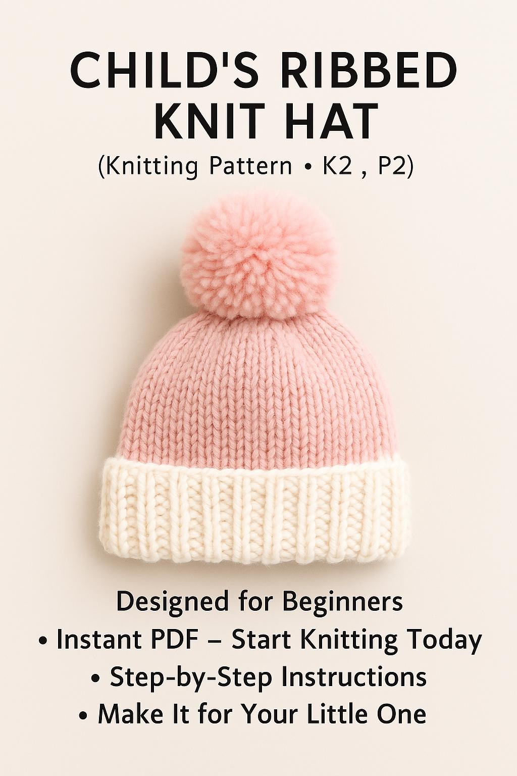 Knitted Ribbed Hat UK