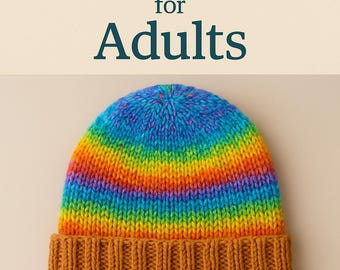 DK Knit Hat Pattern • Spiral Top Beanie, Adult & Child Sizes (PDF Pattern)
