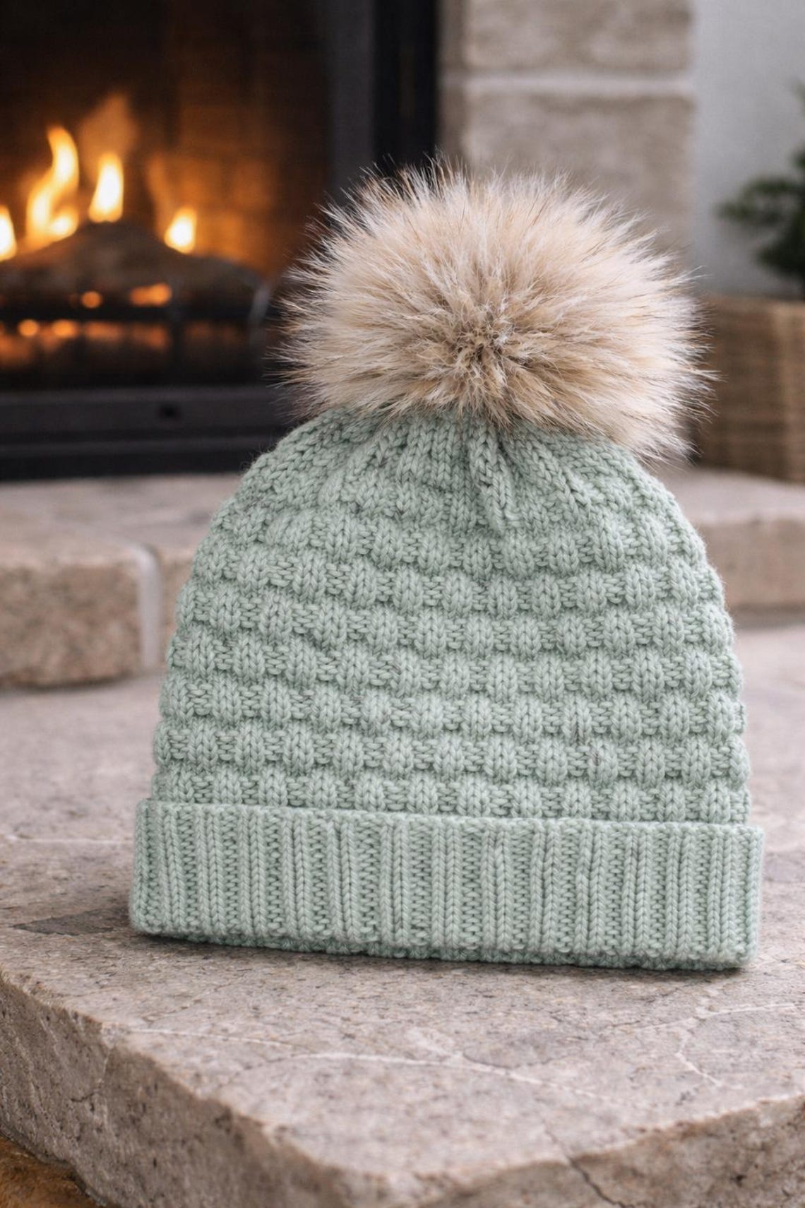 Seamless Knit Beanie Pattern | Textured Winter Hat (PDF) - Etsy