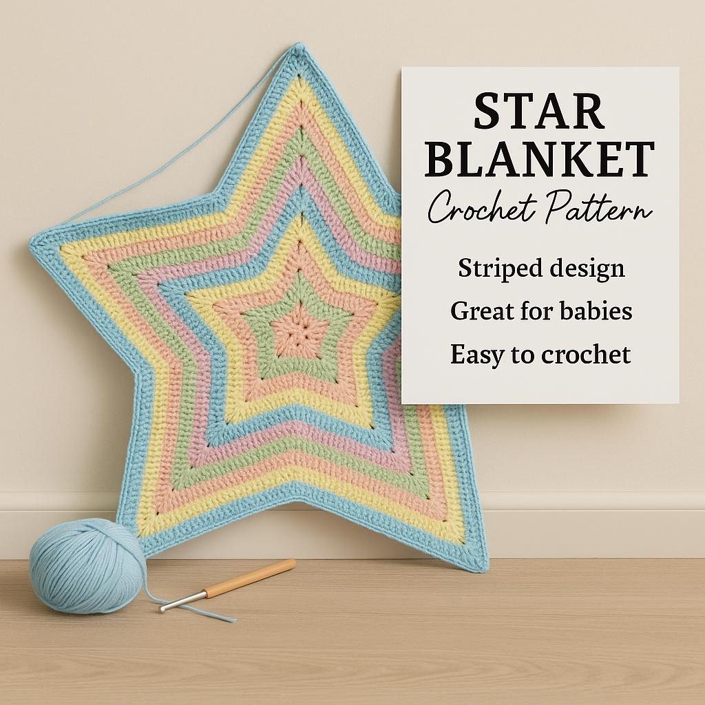 40 Fabulous Crochet Star Blankets and Patterns You Must Make 13 Star Crochet Blanket Baby Blanket Crochet Pattern Easy