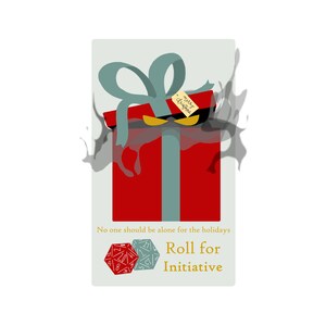 D&D - Merry Christmas Initiative Print - Mimic