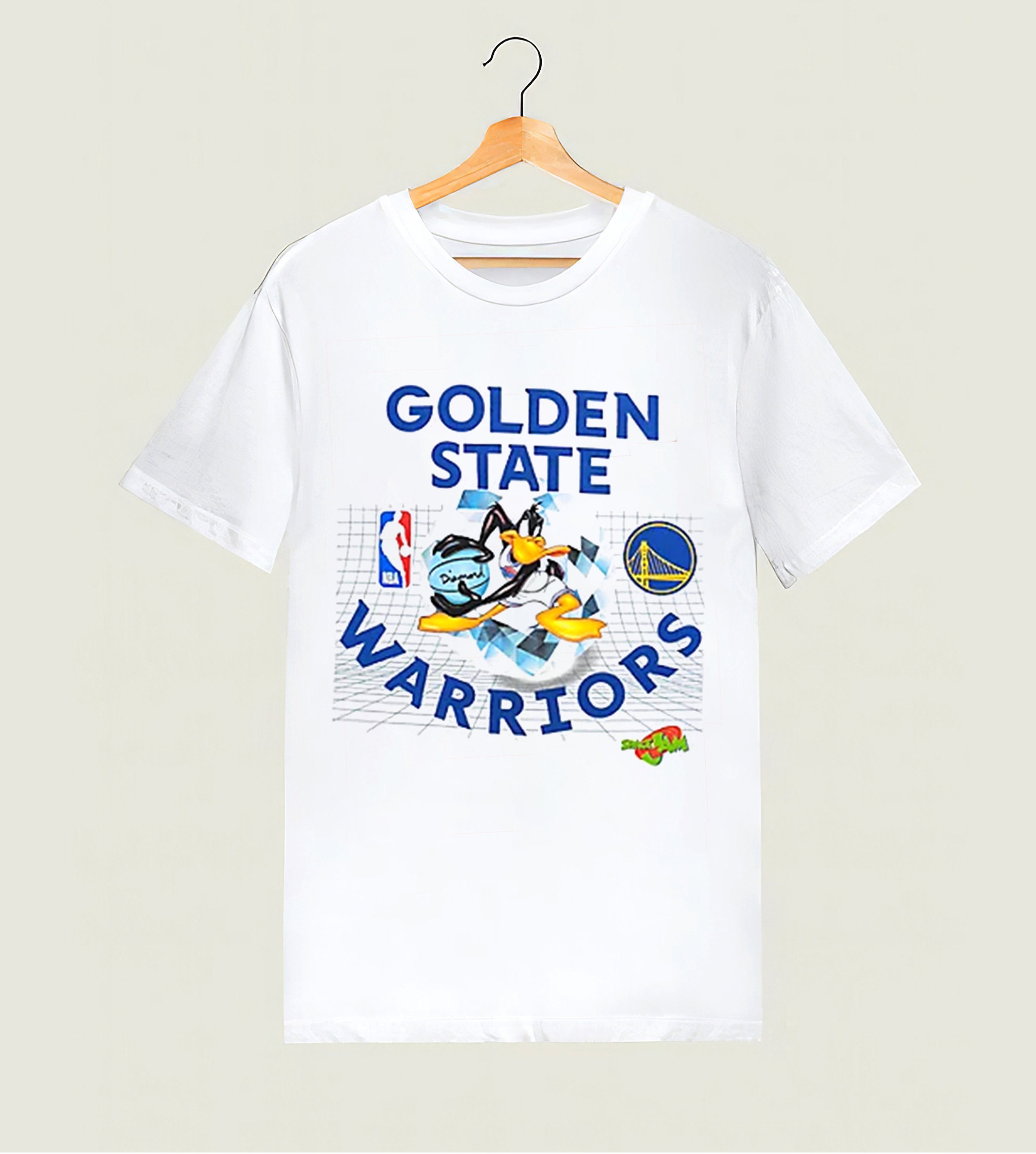 Golden State Warriors Space Jam Shirt NBA x Space Jam Print | Etsy
